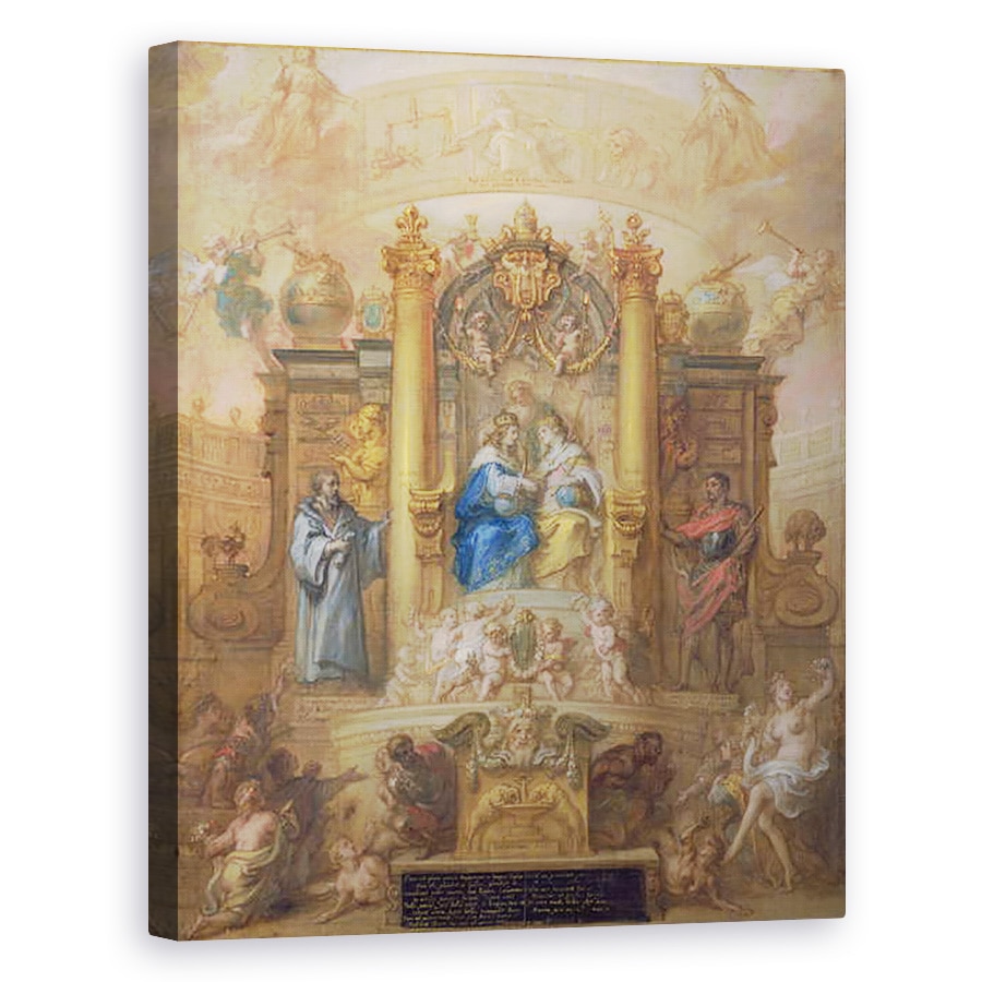 Tablou canvas - Theodore van Thulden - Alianta Frantei si Spaniei, 80 x 100 cm
