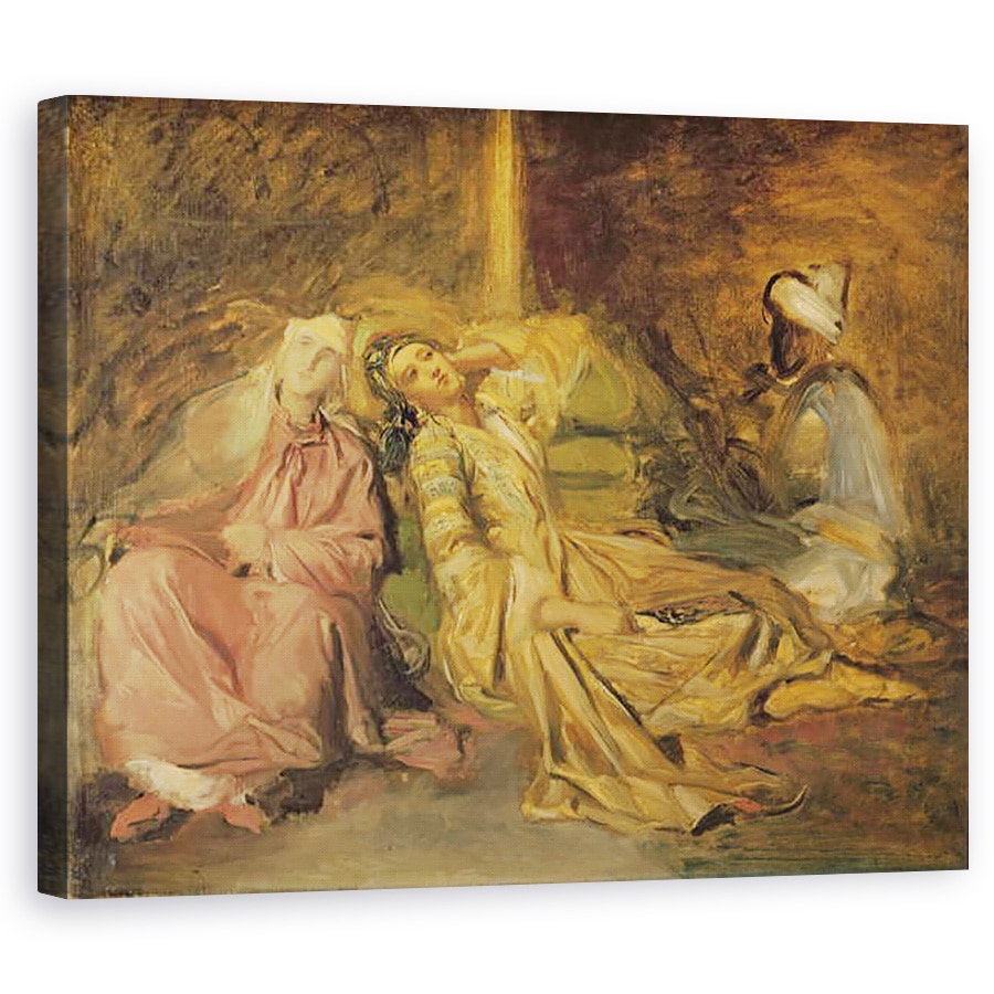 Tablou canvas - Theodore Chasseriau - Studiu pentru interiorul unui harem, 80 x 100 cm