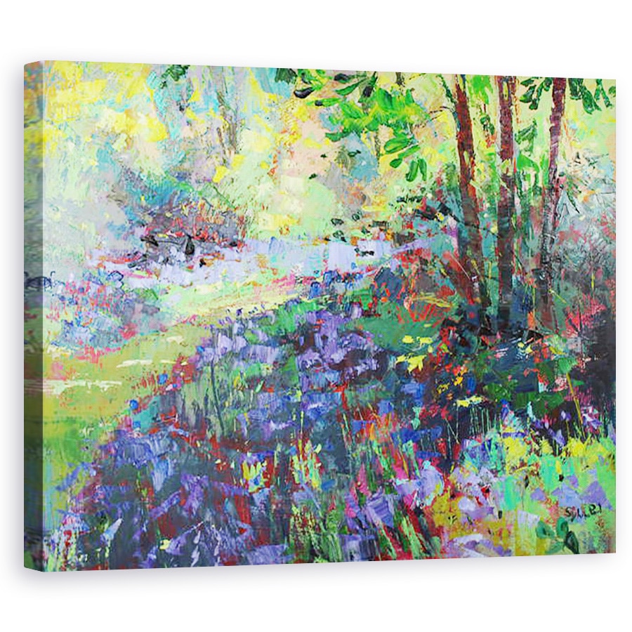 Tablou canvas - Sylvia Paul - Calea prin Bluebells, 80 x 100 cm