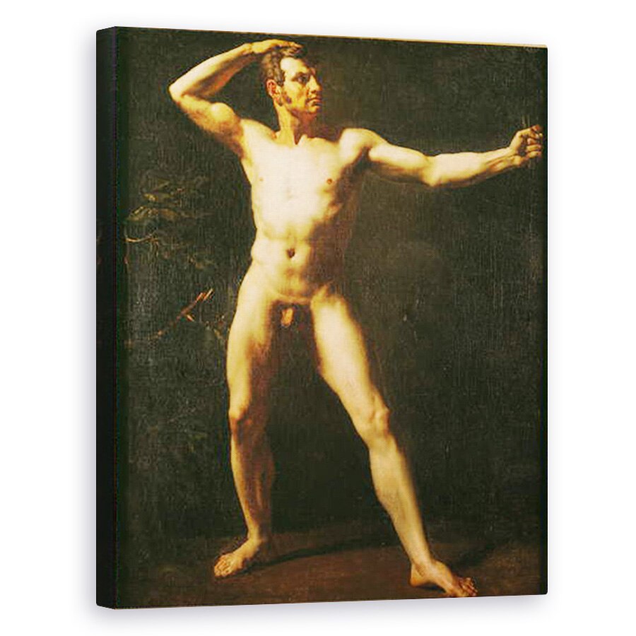 Tablou canvas - Theodore Gericault - Studiul unui om, 80 x 100 cm