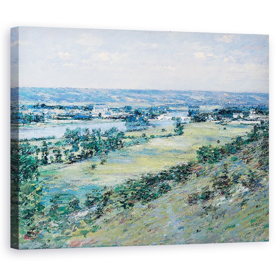 Tablou canvas - Theodore Robinson - Valea Senei, de pe dealurile Giverny, 80 x 100 cm