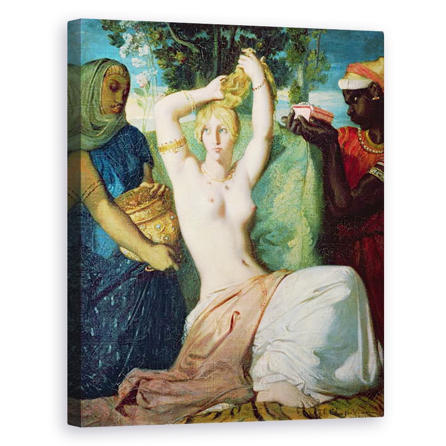 Tablou canvas - Theodore Chasseriau - Toaleta lui Esther, 80 x 100 cm