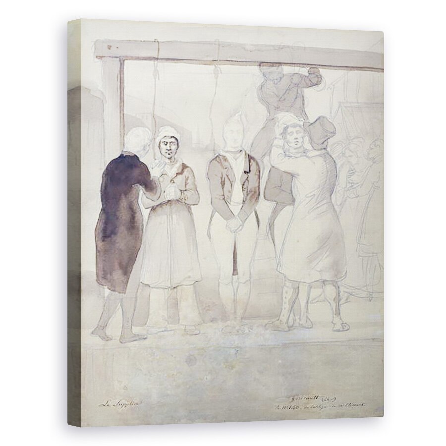 Tablou canvas - Theodore Gericault - Executare la Londra pedeapsa, 80 x 100 cm