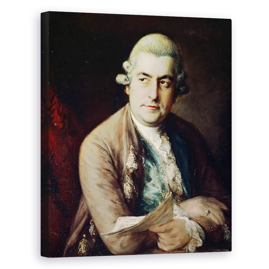 Tablou canvas - Thomas Gainsborough - Johann Christian Bach, 80 x 100 cm