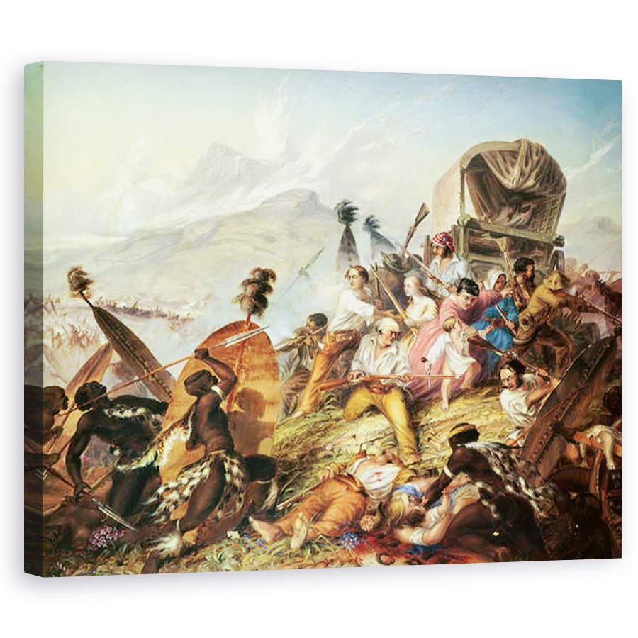 Tablou canvas - Thomas Baines - Batalia de la Blauwkrantz, 80 x 100 cm