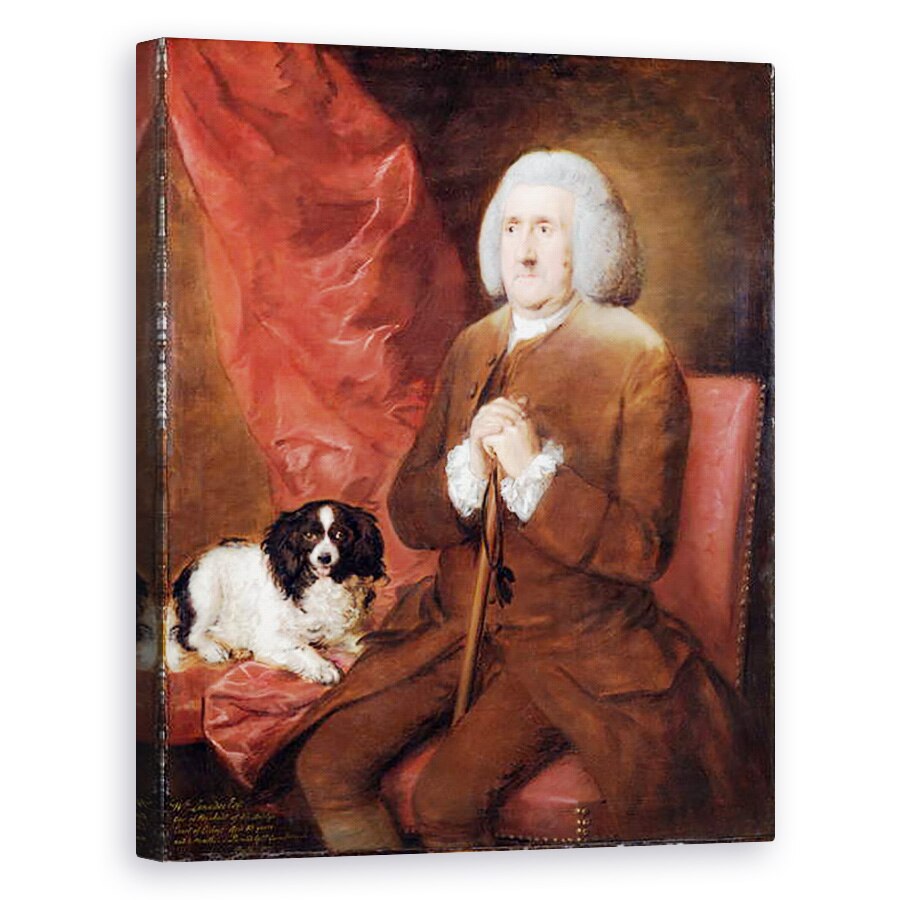 Tablou canvas - Thomas Gainsborough - William Lowndes 1652-1724, auditor al Curtii de Exchequer a Majestatii Sale, 80 x 100 cm