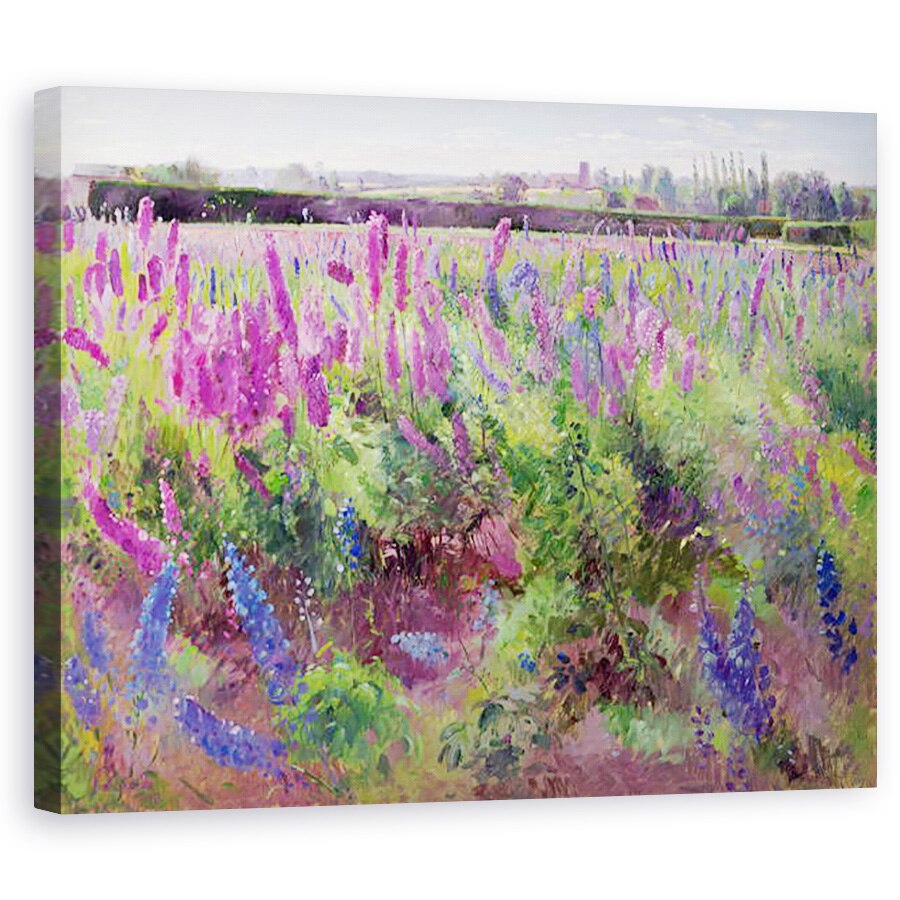 Tablou canvas - Timothy Easton - Campul Delphinium, 80 x 100 cm