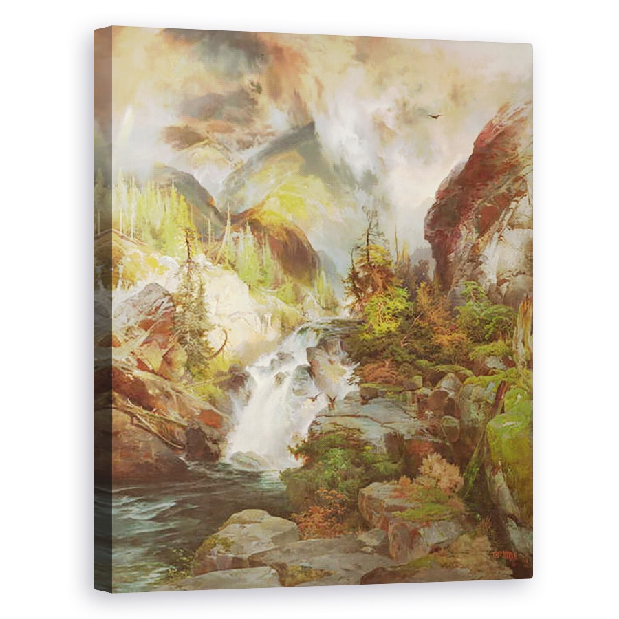 Tablou canvas - Thomas Moran - Copiii Muntelui, 80 x 100 cm