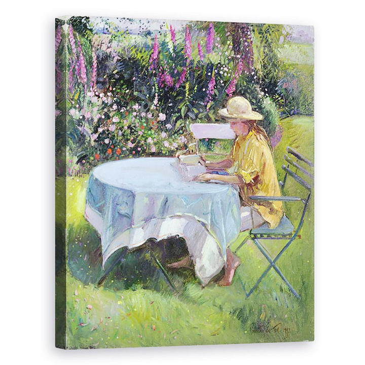 Tablou canvas - Timothy Easton - Citirea diminetii, 40 x 50 cm