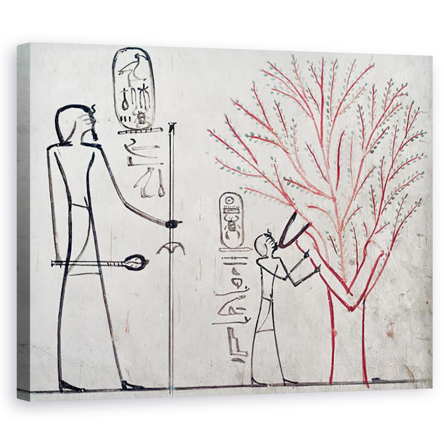 Tablou canvas - Egyptian 18th Dynasty - Isis metamorfozat intr-un paltin care alapteaza Tuthmosis III c.1479-1425 i.Hr., 40 x 50 cm