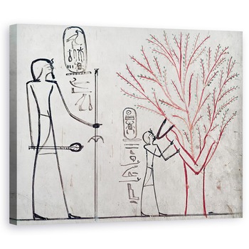 Tablou canvas - Egyptian 18th Dynasty - Isis metamorfozat intr-un paltin care alapteaza Tuthmosis III c.1479-1425 i.Hr., 40 x 50 cm Tablou canvas - Egyptian 18th Dynasty - Isis metamorfozat intr-un paltin care alapteaza Tuthmosis III c.1479-1425 i.Hr., 40 x 50 cm