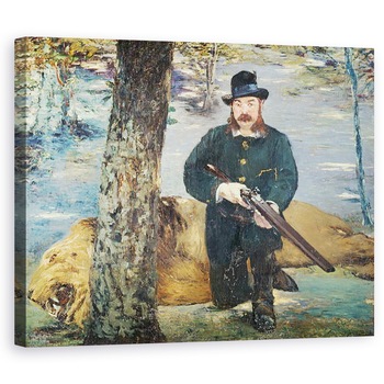 Tablou canvas - Edouard Manet - Pertuiset, Lion Hunter, 60 x 75 cm Tablou canvas - Edouard Manet - Pertuiset, Lion Hunter, 60 x 75 cm