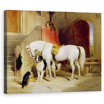 Tablou canvas - Edwin Landseer - Favoritele lui Prince George, 60 x 75 cm Tablou canvas - Edwin Landseer - Favoritele lui Prince George, 60 x 75 cm