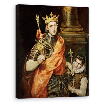 Tablou canvas - El Greco - St Louis 1215-70 si pagina sa, 40 x 50 cm Tablou canvas - El Greco - St Louis 1215-70 si pagina sa, 40 x 50 cm