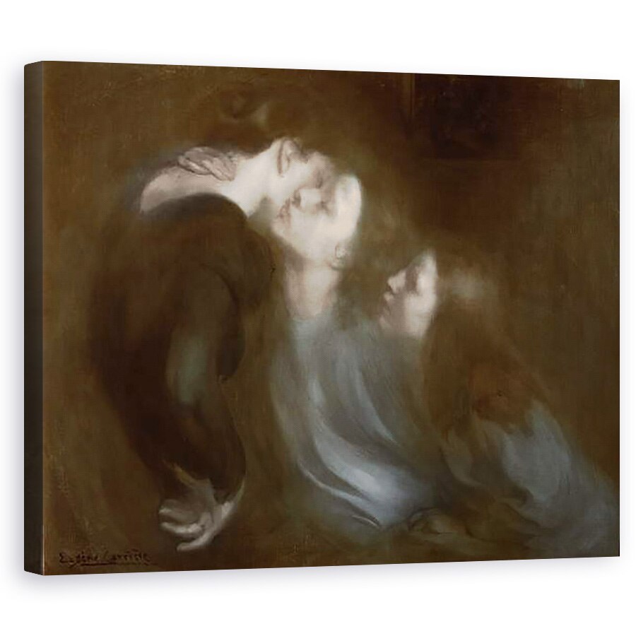 Tablou canvas - Eugene Carriere - Sarutul mamei ei, 40 x 50 cm