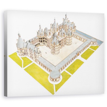 Tablou canvas - Fernando Aznar Cenamor - Castelul Chambord, Chambord, Loir-et-Cher, 60 x 75 cm Tablou canvas - Fernando Aznar Cenamor - Castelul Chambord, Chambord, Loir-et-Cher, 60 x 75 cm