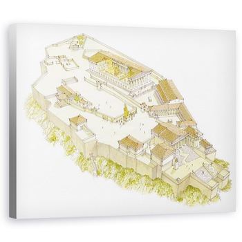 Tablou canvas - Fernando Aznar Cenamor - Acropole, 40 x 50 cm Tablou canvas - Fernando Aznar Cenamor - Acropole, 40 x 50 cm