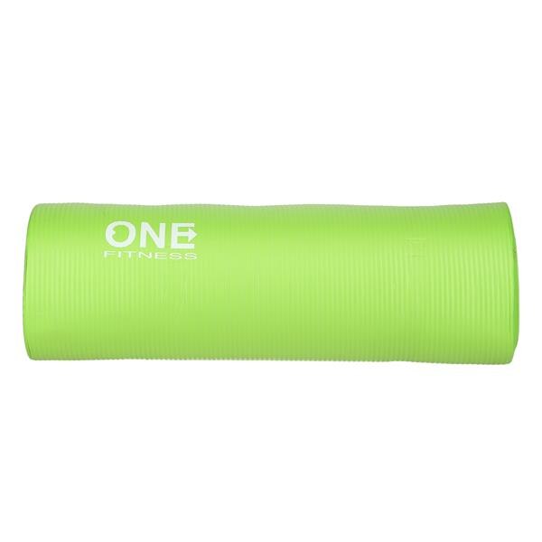 Saltea fitness/yoga/pilates One Fitness YM40, 183x61x1.5 cm, NBR, verde