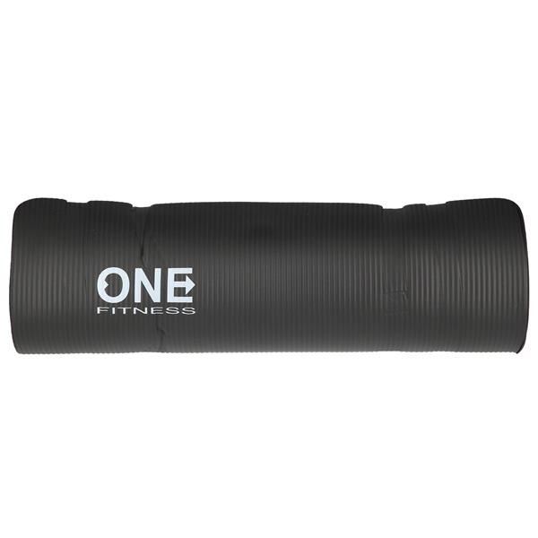 Saltea fitness/yoga/pilates One Fitness YM30, 183x61x1 cm, NBR, negru