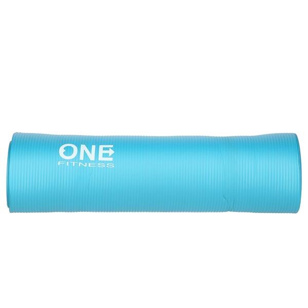 Saltea fitness/yoga/pilates One Fitness YM30, 183x61x1 cm, NBR, turquoise