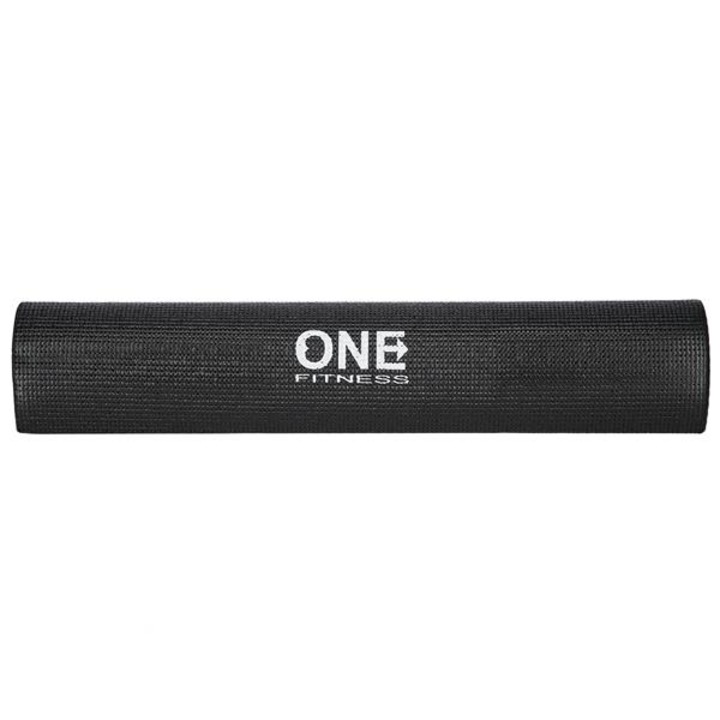 One Fitness YM02 Fitnesz/jóga/pilátesz matrac, 183 x 61 x 0.6 cm, PVC, fekete