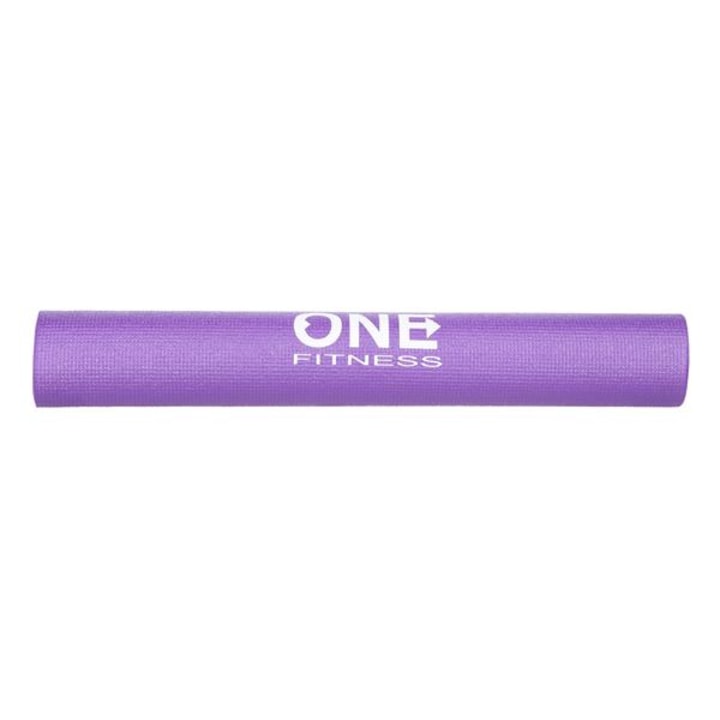 One Fitness YM01 Fitnesz/jóga/pilátesz matrac, 183 x 61 x 0.3 cm, PVC, mályva lila