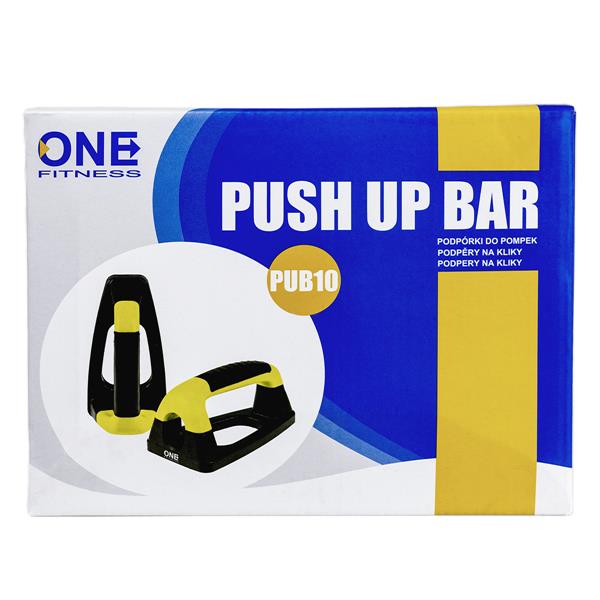 Manere flotari One Fitness PUB10, negru/galben