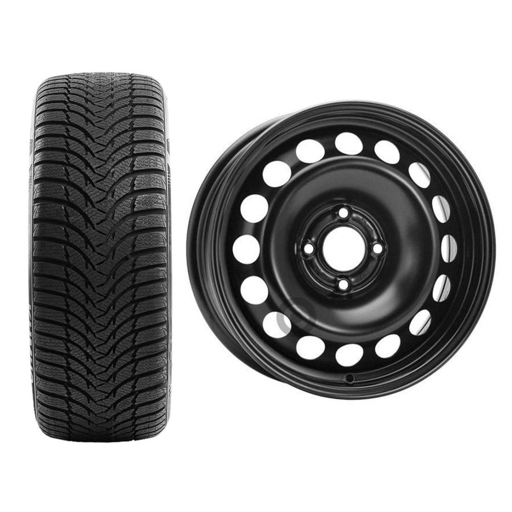 Roata completa Opel CrosslandX, Peugeot 2008, Citroen C3 Aircross janta otel ALCAR 9432 6.5x16 + anvelopa Iarna Kumho WP51 WinterCraft 195/60 R16 89H