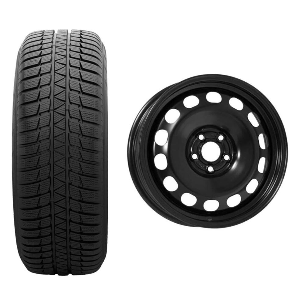 Roata completa VW T-Cross, Skoda Kamiq janta otel ALCAR 6664 6x16 + anvelopa Iarna Sumitomo WT200 205/60R16 96H