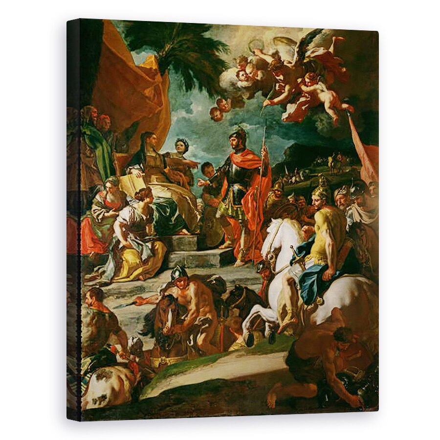 Tablou canvas - Francesco Solimena - Barak si Debora, 40 x 50 cm