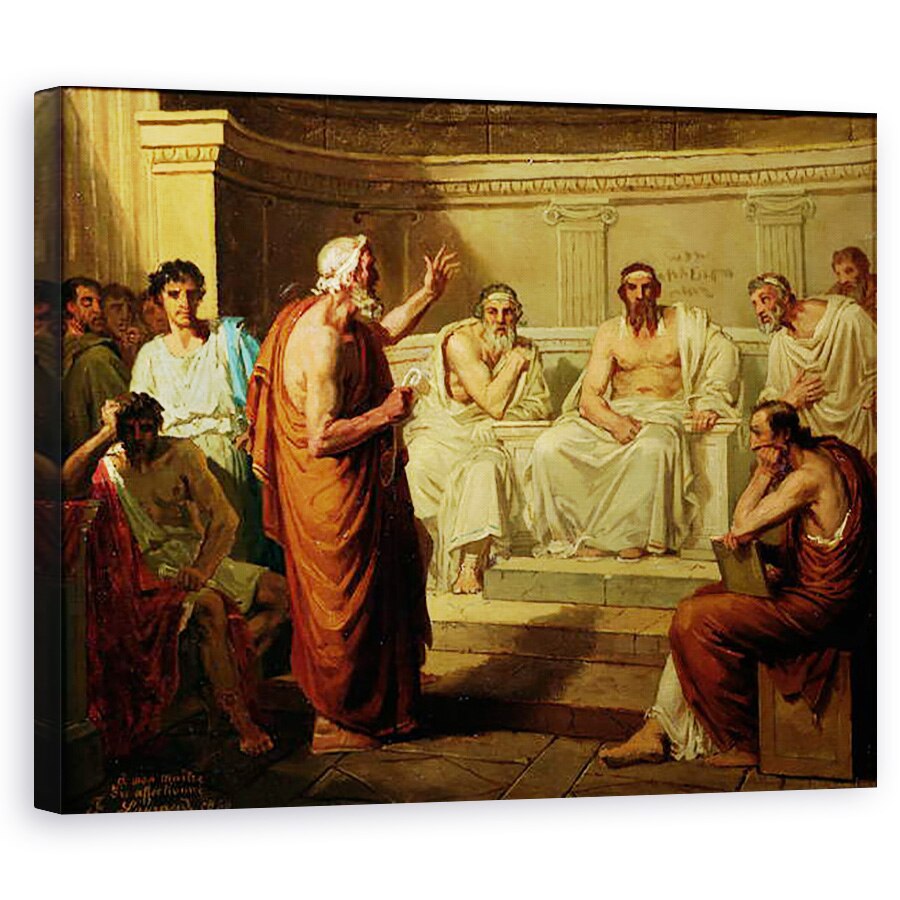 Tablou canvas - Fortune Joseph Seraphin Layraud - Sofocle Acuzat de fiii sai, 40 x 50 cm