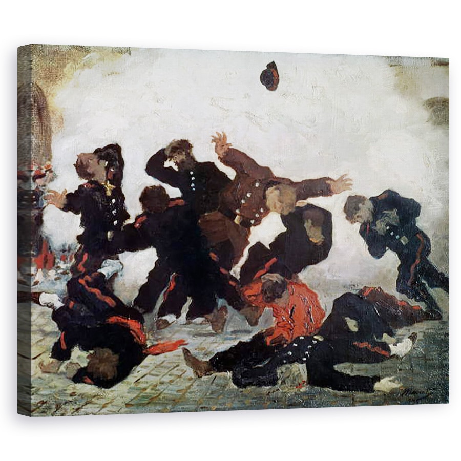 Tablou canvas - Scoala Franceza - Executarea, 60 x 75 cm