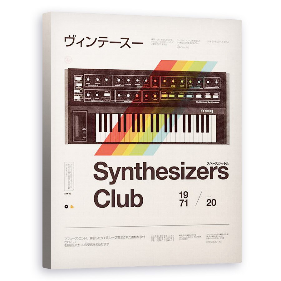 Tablou canvas - Florent Bodart - Sintetizatoare Club, 40 x 50 cm