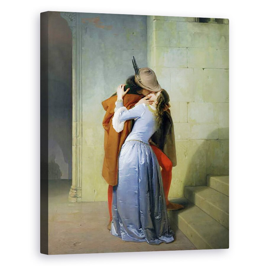 Tablou canvas - Francesco Hayez - Sarutul, 60 x 75 cm