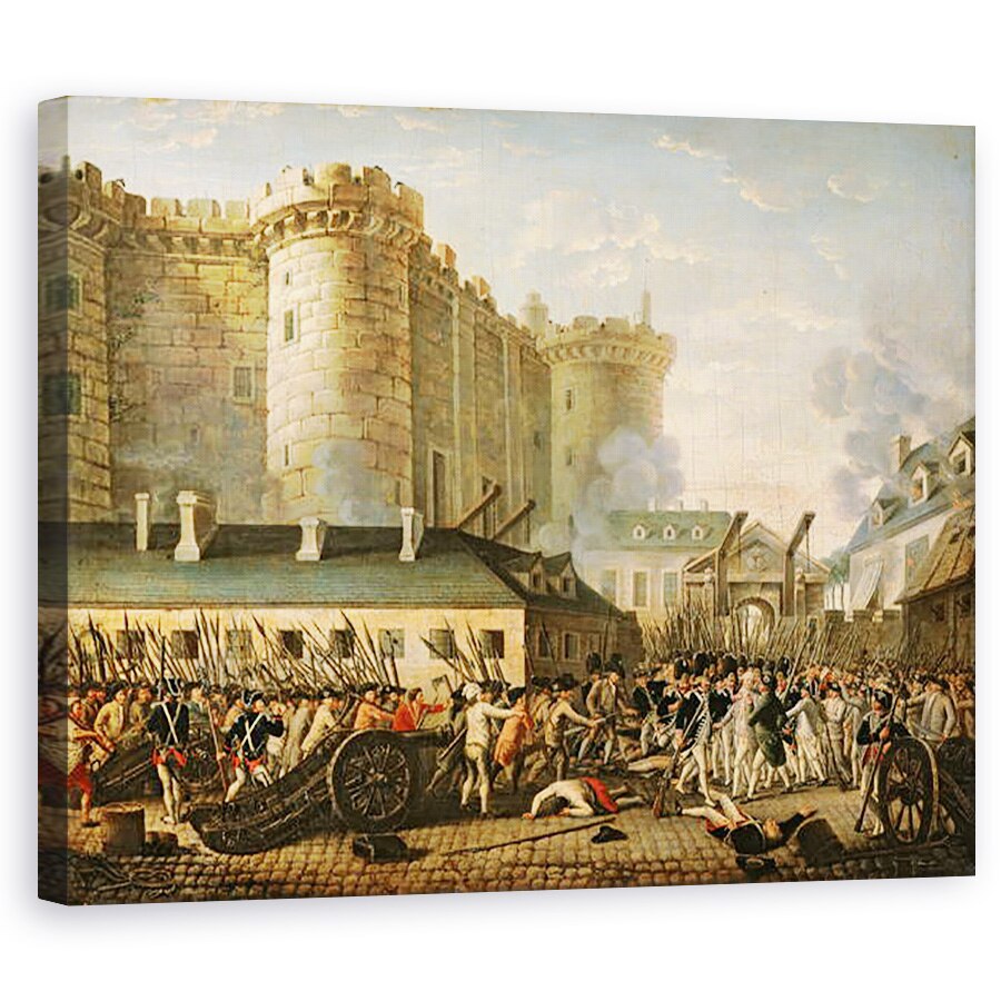 Tablou canvas - Scoala Franceza - Luarea Bastiliei, 80 x 100 cm