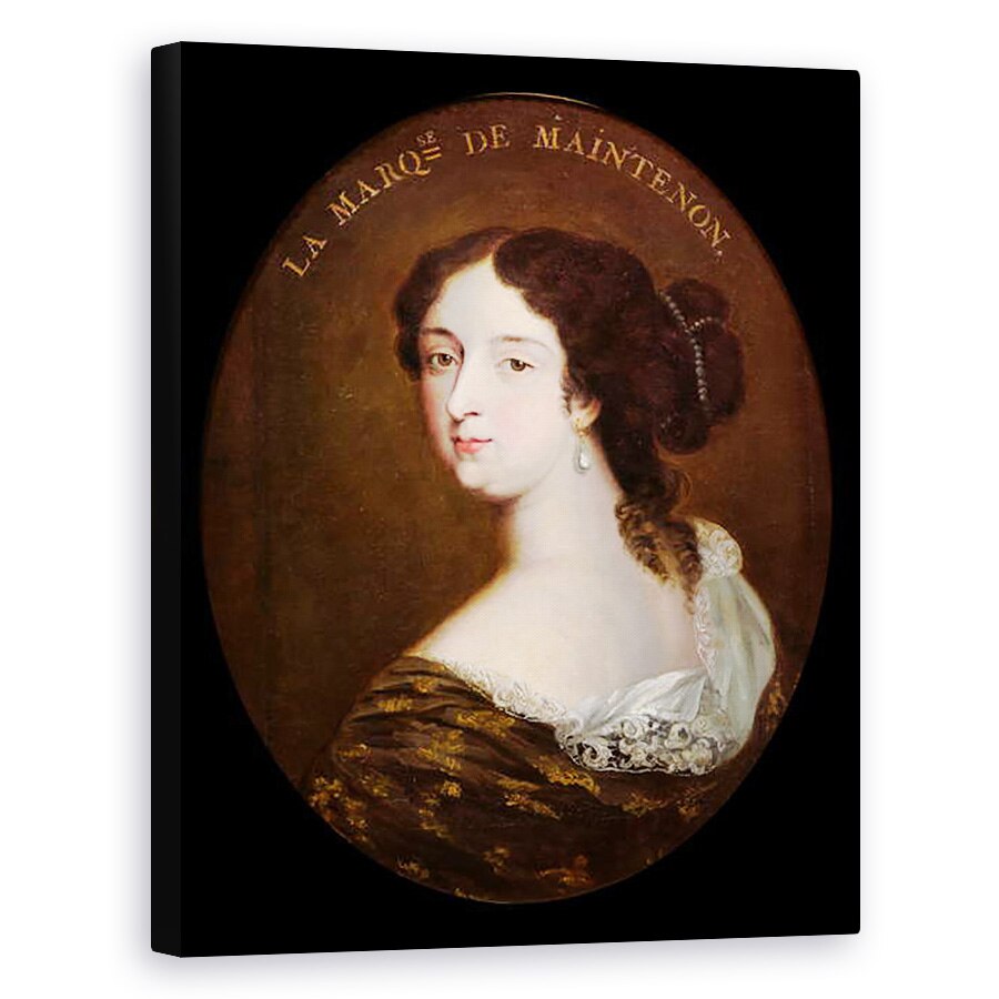 Tablou canvas - Scoala Franceza - Francoise dAubigne 1635-1719 Marquise de Maintenon, 60 x 75 cm