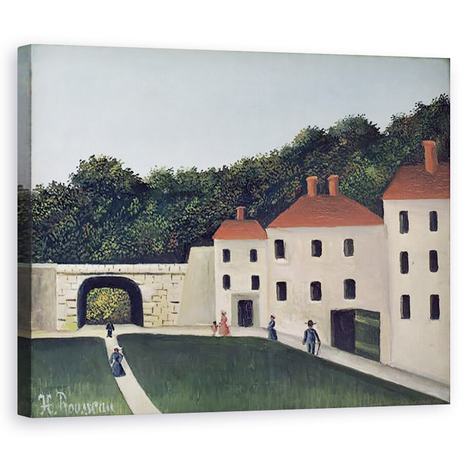 Tablou canvas - Henri J.F. Rousseau - Plimbari intr-un parc, 40 x 50 cm