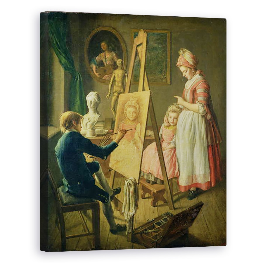 Tablou canvas - Ivan I. Firsov - Tanarul artist, 40 x 50 cm