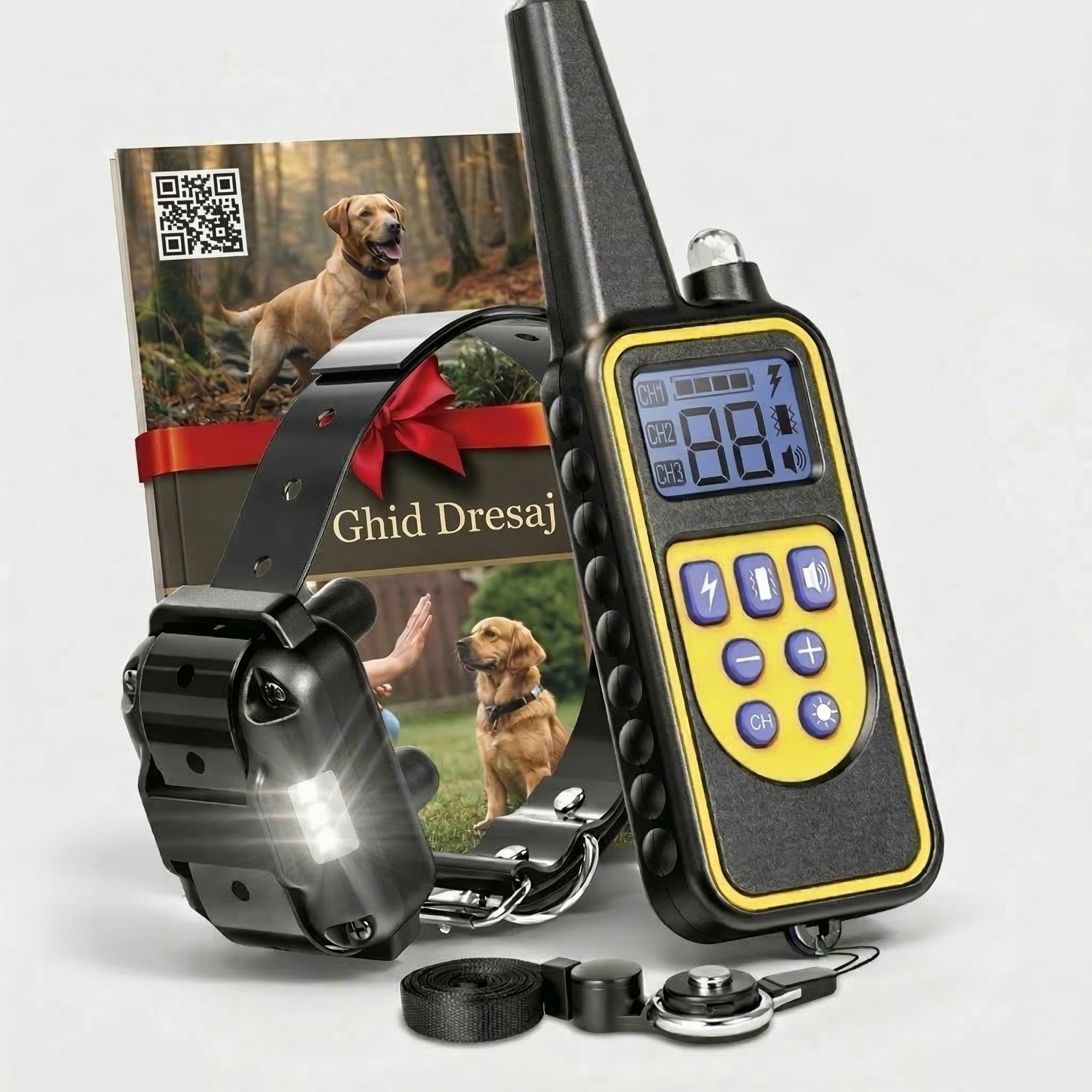 Zgarda Electrica pentru Dresaj Caini, LD-880,99 Nivele de Vibratii