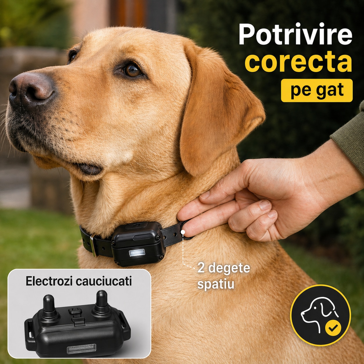 Zgarda Electrica pentru Dresaj Caini, LD-880,99 Nivele de Vibratii