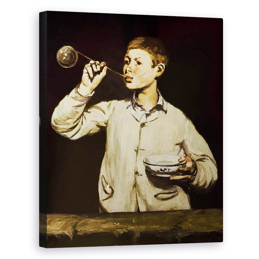 Tablou canvas - Edouard Manet - Boy suflare bule, 60 x 75 cm