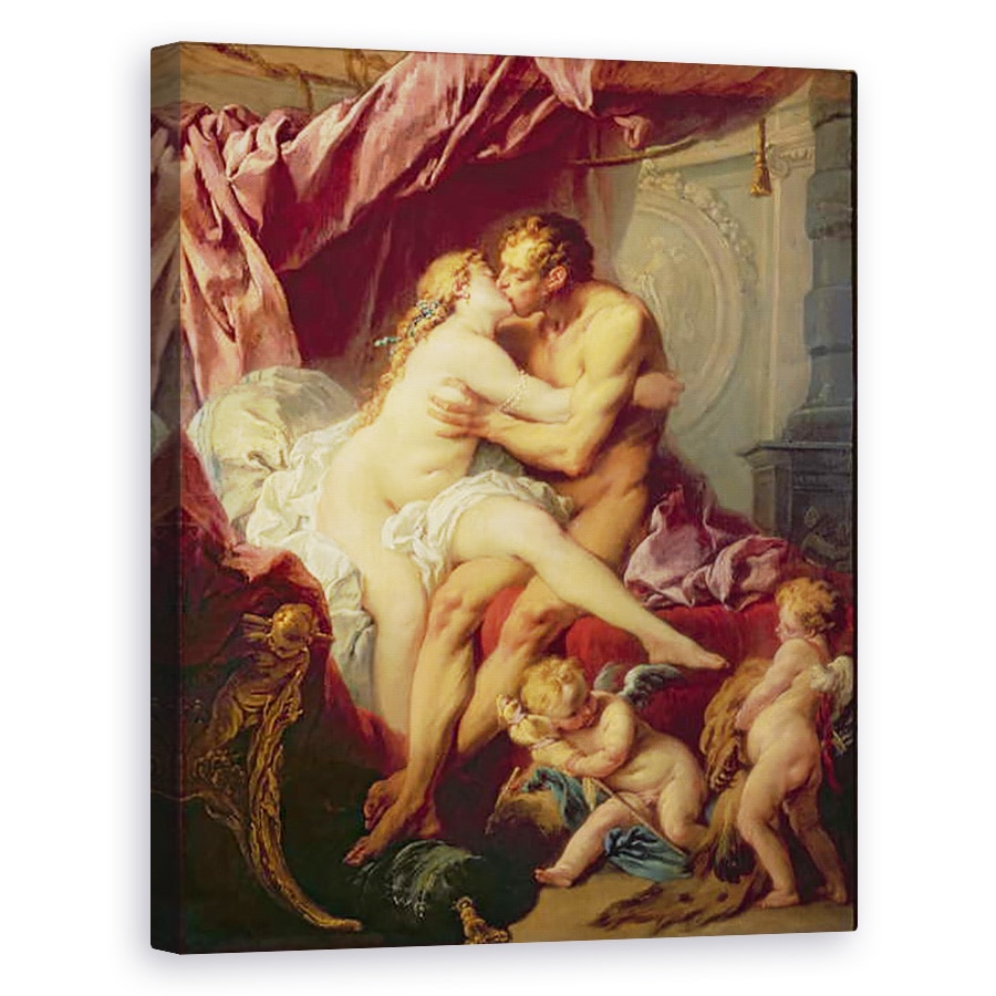 Tablou canvas - Francois Boucher - Hercule si Omphale, 80 x 100 cm