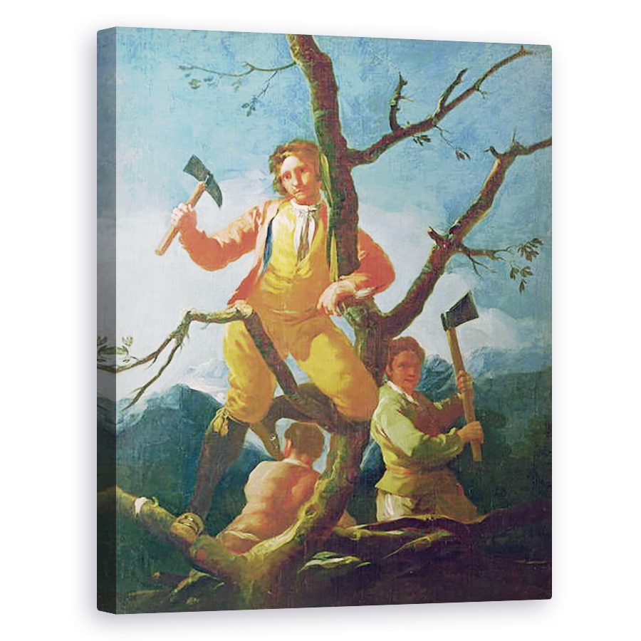 Tablou canvas - Francisco Jose de Goya y Lucientes - Taietoarele de lemne, 40 x 50 cm
