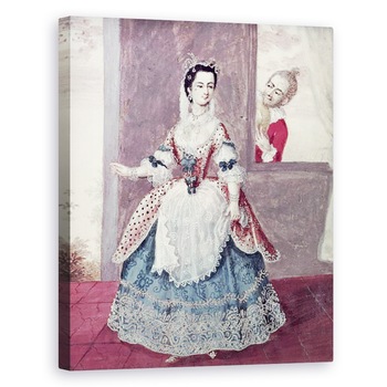 Tablou canvas - Scoala Franceza - Mademoiselle Contat 1760-1813 in rolul Suzannei in Casatoria lui Figaro, 40 x 50 cm Tablou canvas - Scoala Franceza - Mademoiselle Contat 1760-1813 in rolul Suzannei in Casatoria lui Figaro, 40 x 50 cm