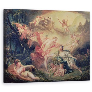 Tablou canvas - Francois Boucher - Apollo Dezvaluindu-si divinitatea pastoritei Isse, 40 x 50 cm Tablou canvas - Francois Boucher - Apollo Dezvaluindu-si divinitatea pastoritei Isse, 40 x 50 cm