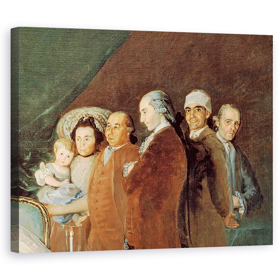 Tablou canvas - Francisco Jose de Goya y Lucientes - Familia infantului Don Luis de Borbon, 40 x 50 cm