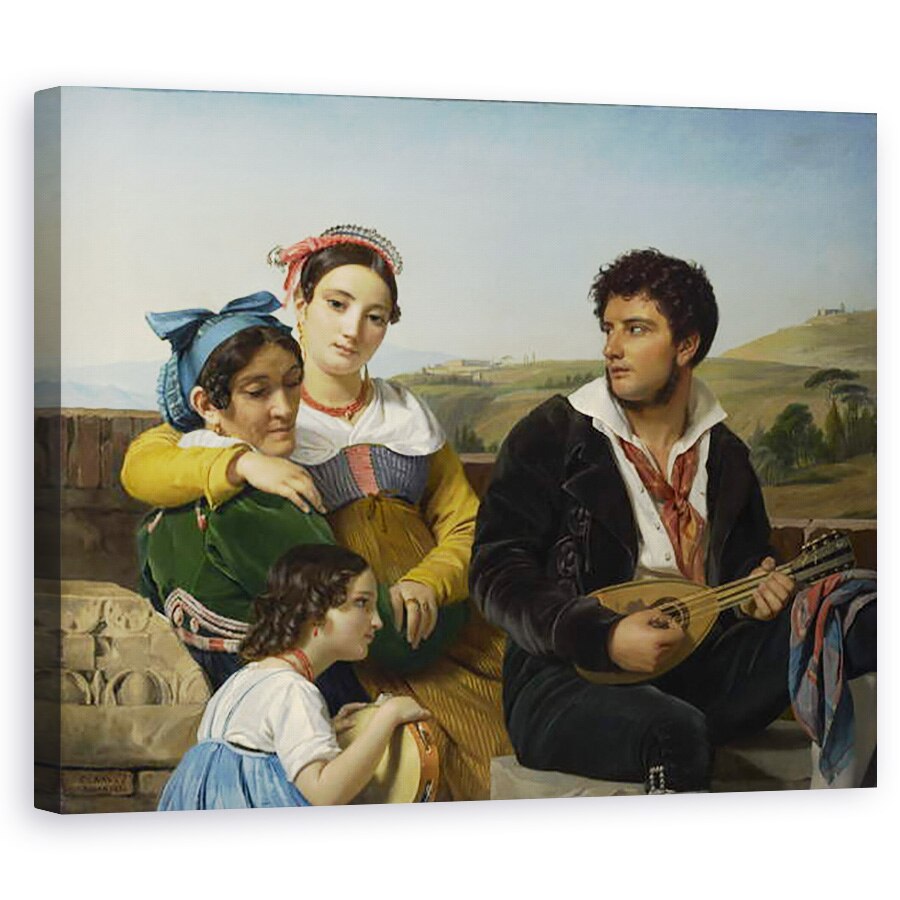 Tablou canvas - Francois Joseph Navez - Grup Muzical, 40 x 50 cm
