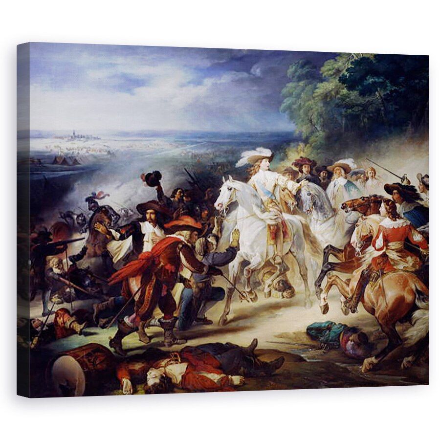 Tablou canvas - Francois Joseph Heim - Batalia de la Rocroy, 19 mai 1643, 80 x 100 cm