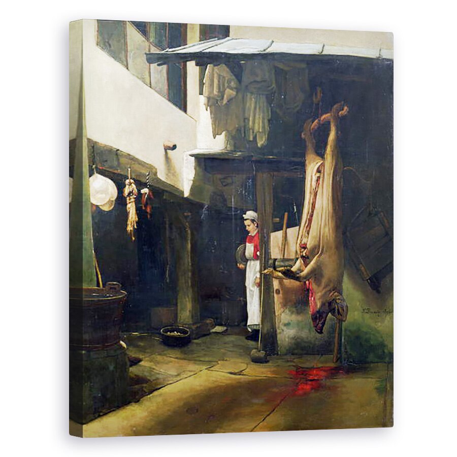 Tablou canvas - Francois Bonvin - Macelarul, 40 x 50 cm