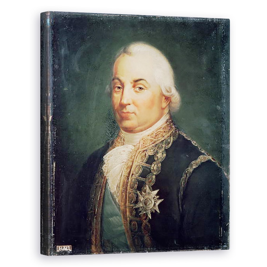 Tablou canvas - Francois Vincent Mathieu Latil - Pierre de Suffren-Saint-Tropez 1729-88 Viceamiral al Frantei, 40 x 50 cm